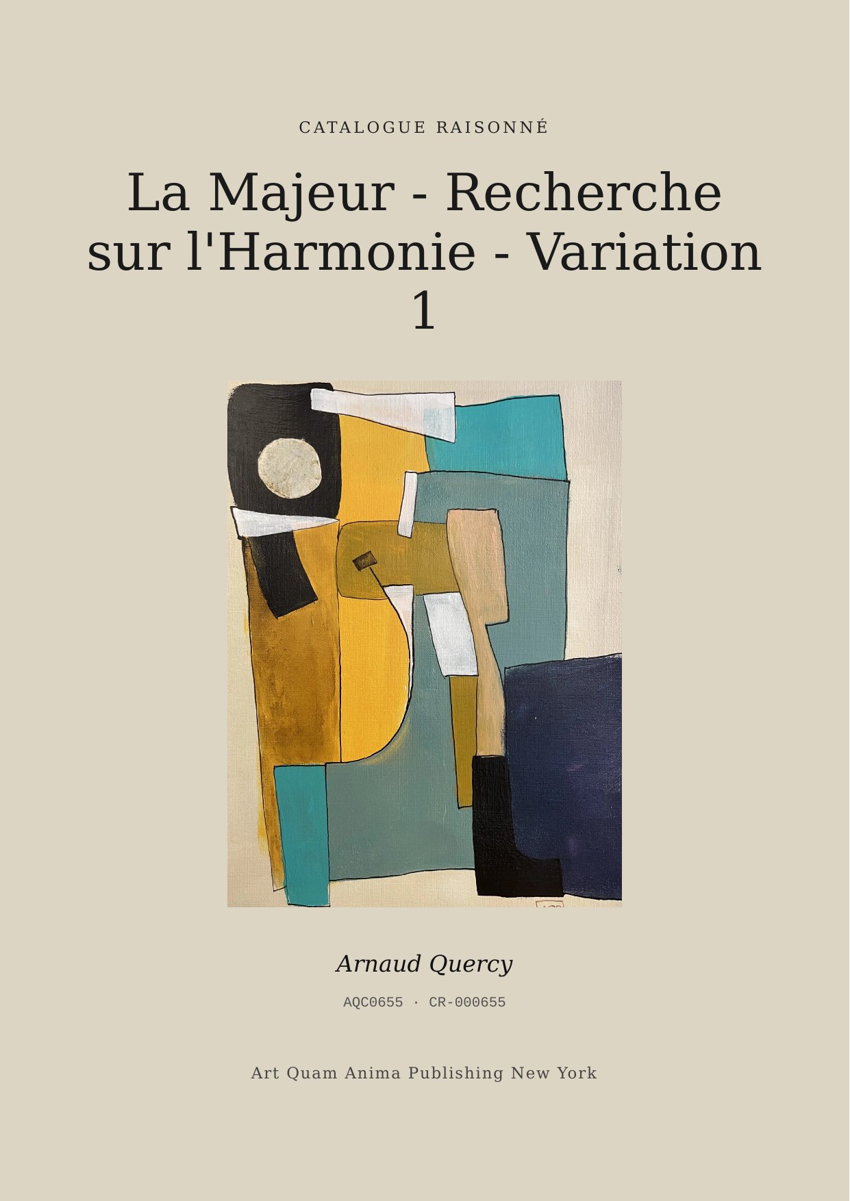 La Majeur - Recherche sur l'Harmonie - Variation 1