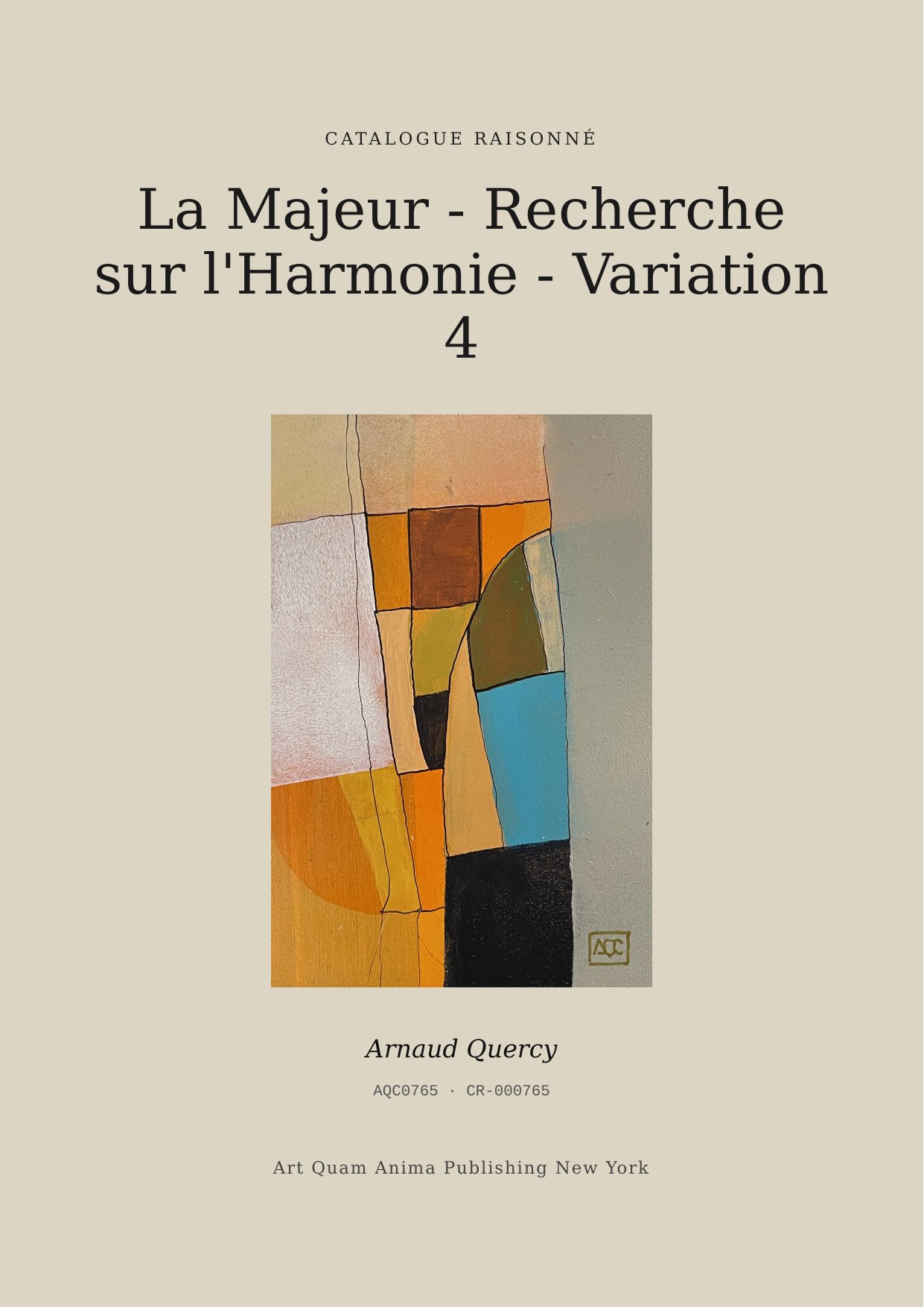 La Majeur - Recherche sur l'Harmonie - Variation 4