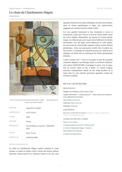 Le chant du Chardonneret élégant