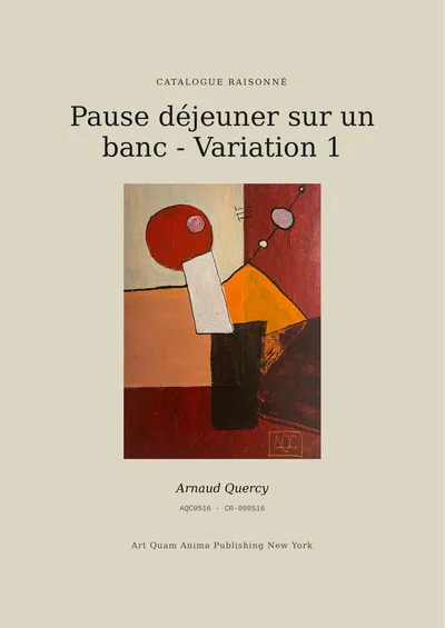 Pause déjeuner sur un banc - Variation 1