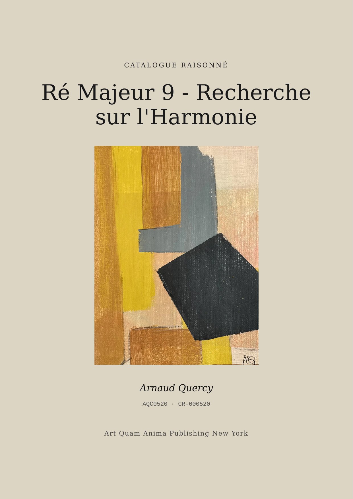 Ré Majeur 9 - Recherche sur l'Harmonie
