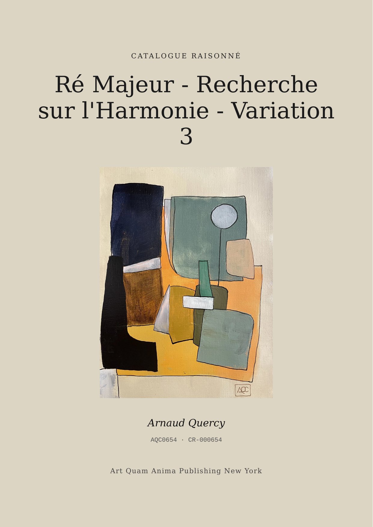 Ré Majeur - Recherche sur l'Harmonie - Variation 3