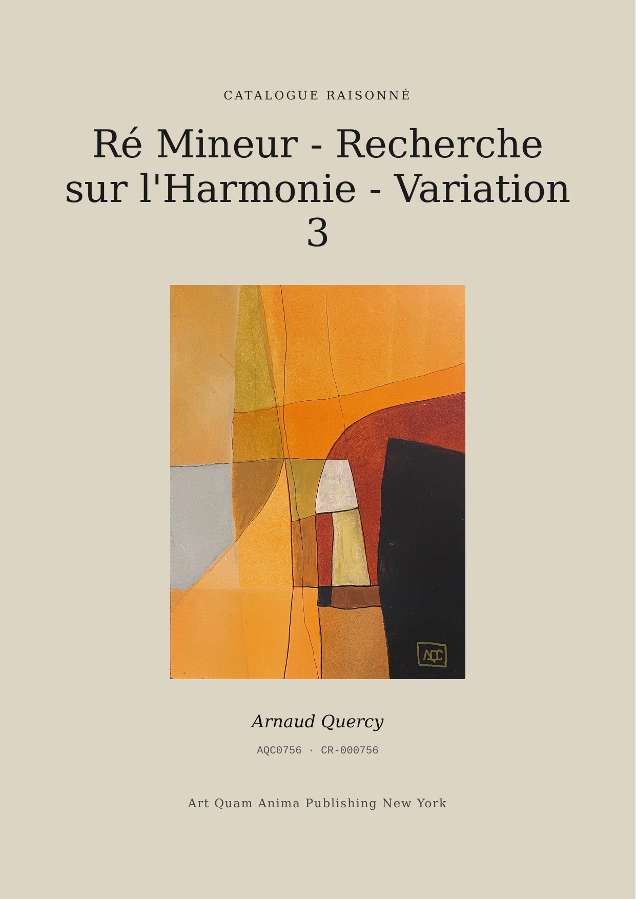 Ré Mineur - Recherche sur l'Harmonie - Variation 3
