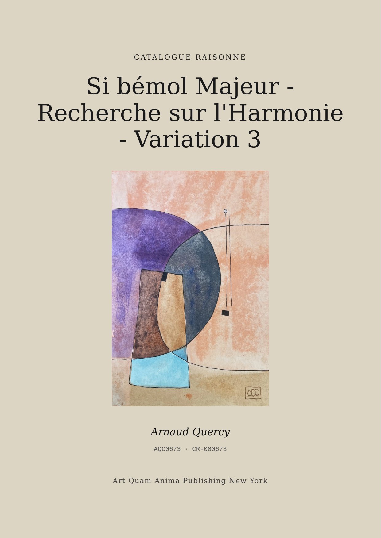 Si bémol Majeur - Recherche sur l'Harmonie - Variation 3