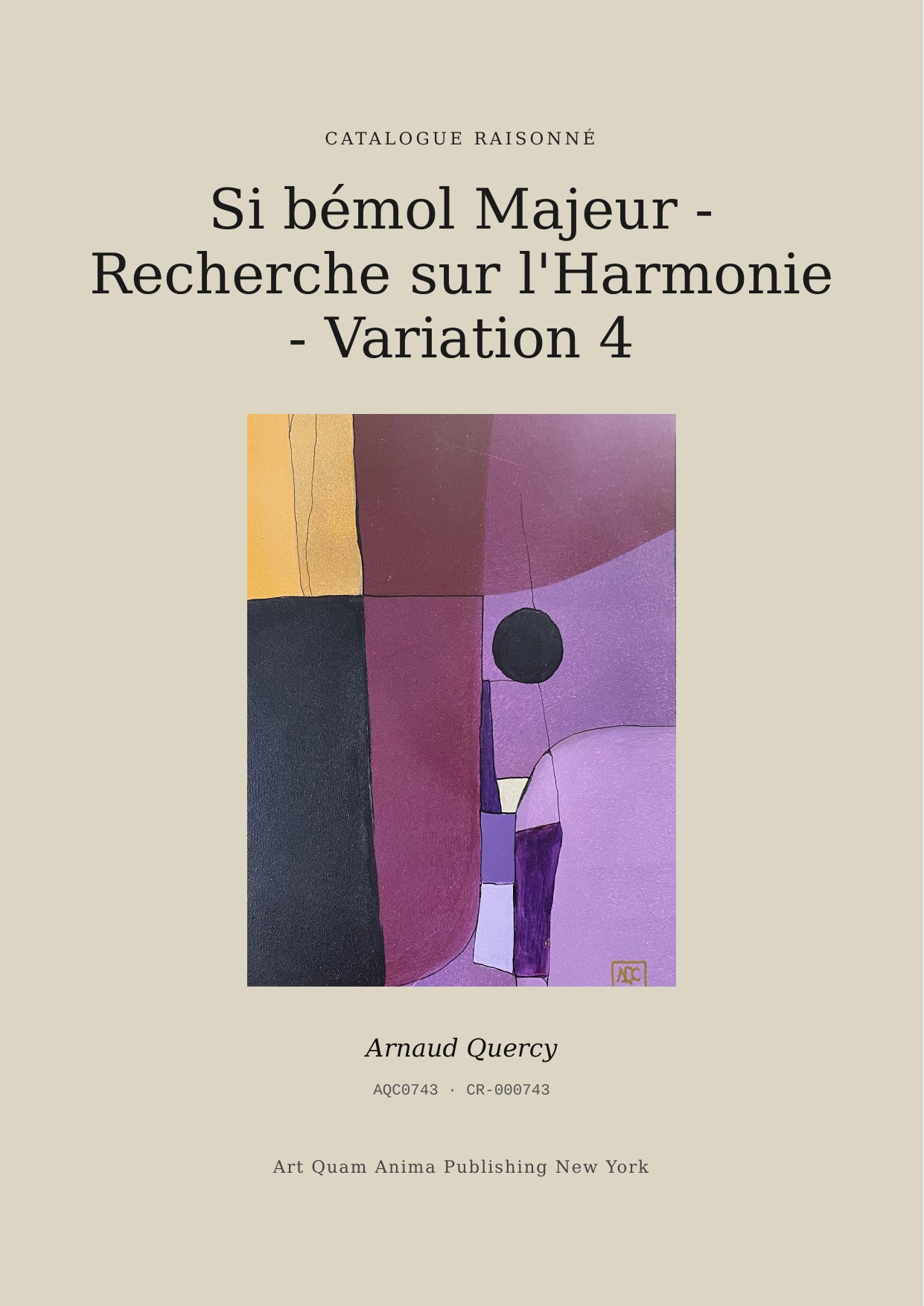 Si bémol Majeur - Recherche sur l'Harmonie - Variation 4