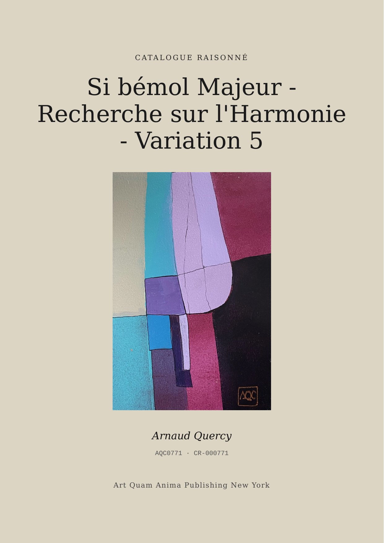 Si bémol Majeur - Recherche sur l'Harmonie - Variation 5