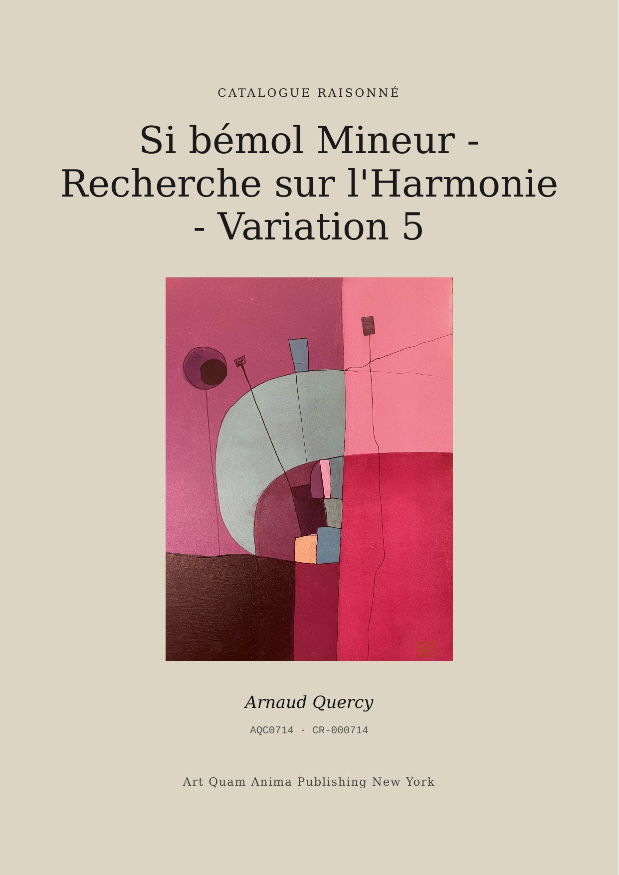 Si bémol Mineur - Recherche sur l'Harmonie - Variation 5