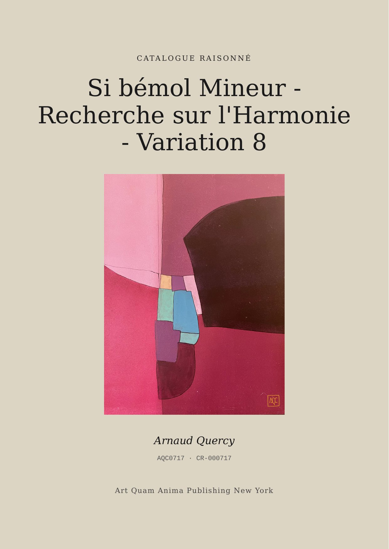 Si bémol Mineur - Recherche sur l'Harmonie - Variation 8