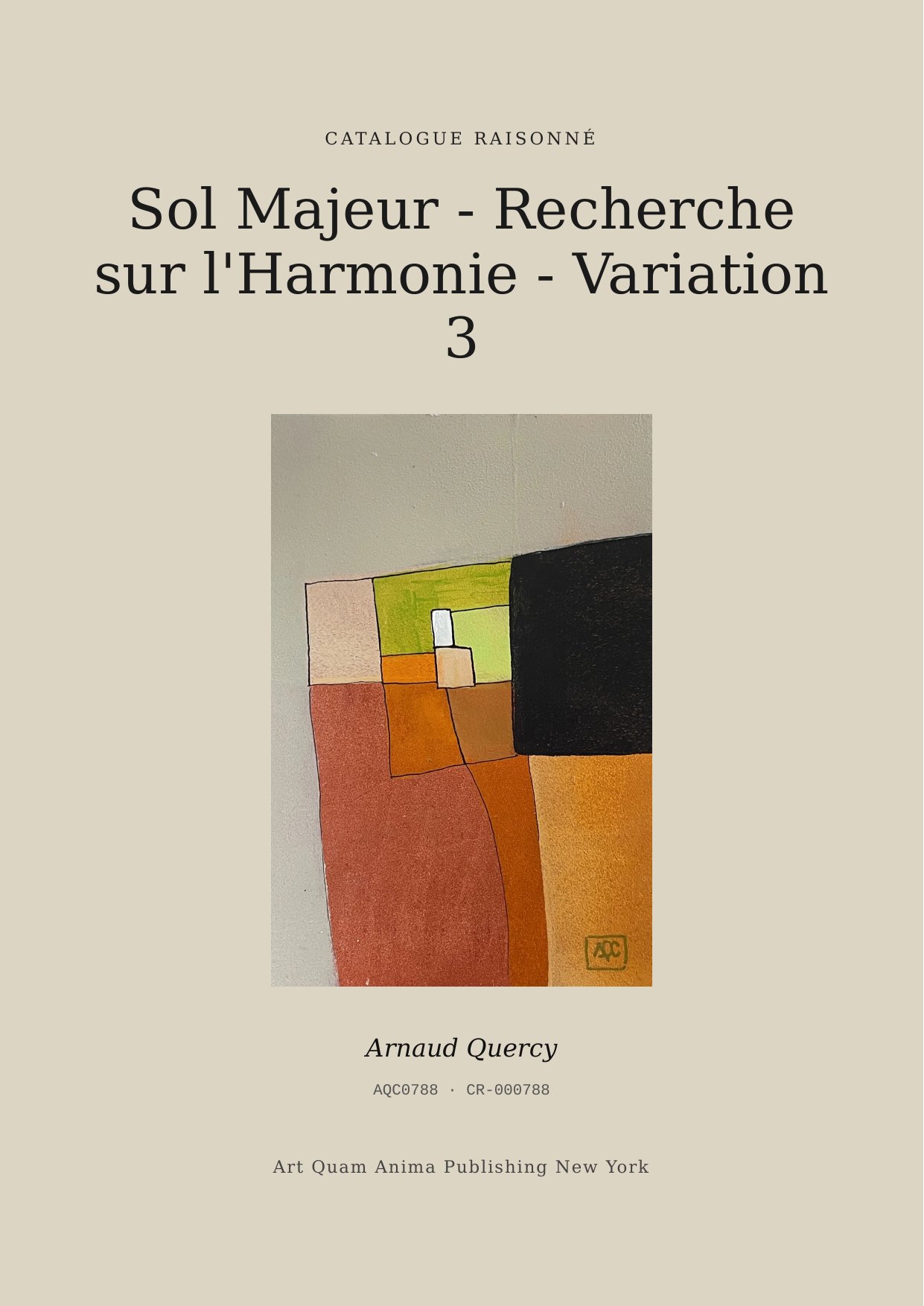 Sol Majeur - Recherche sur l'Harmonie - Variation 3