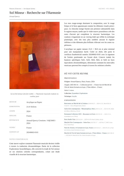 Sol Mineur - Recherche sur l'Harmonie