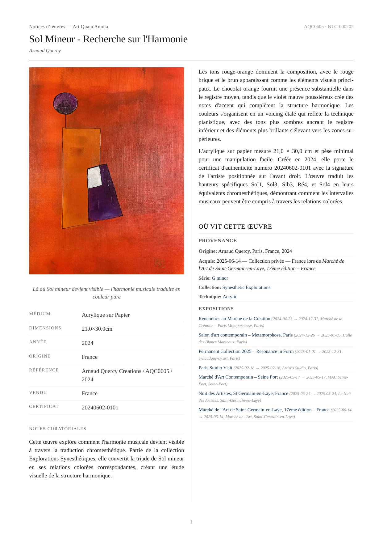 Sol Mineur - Recherche sur l'Harmonie