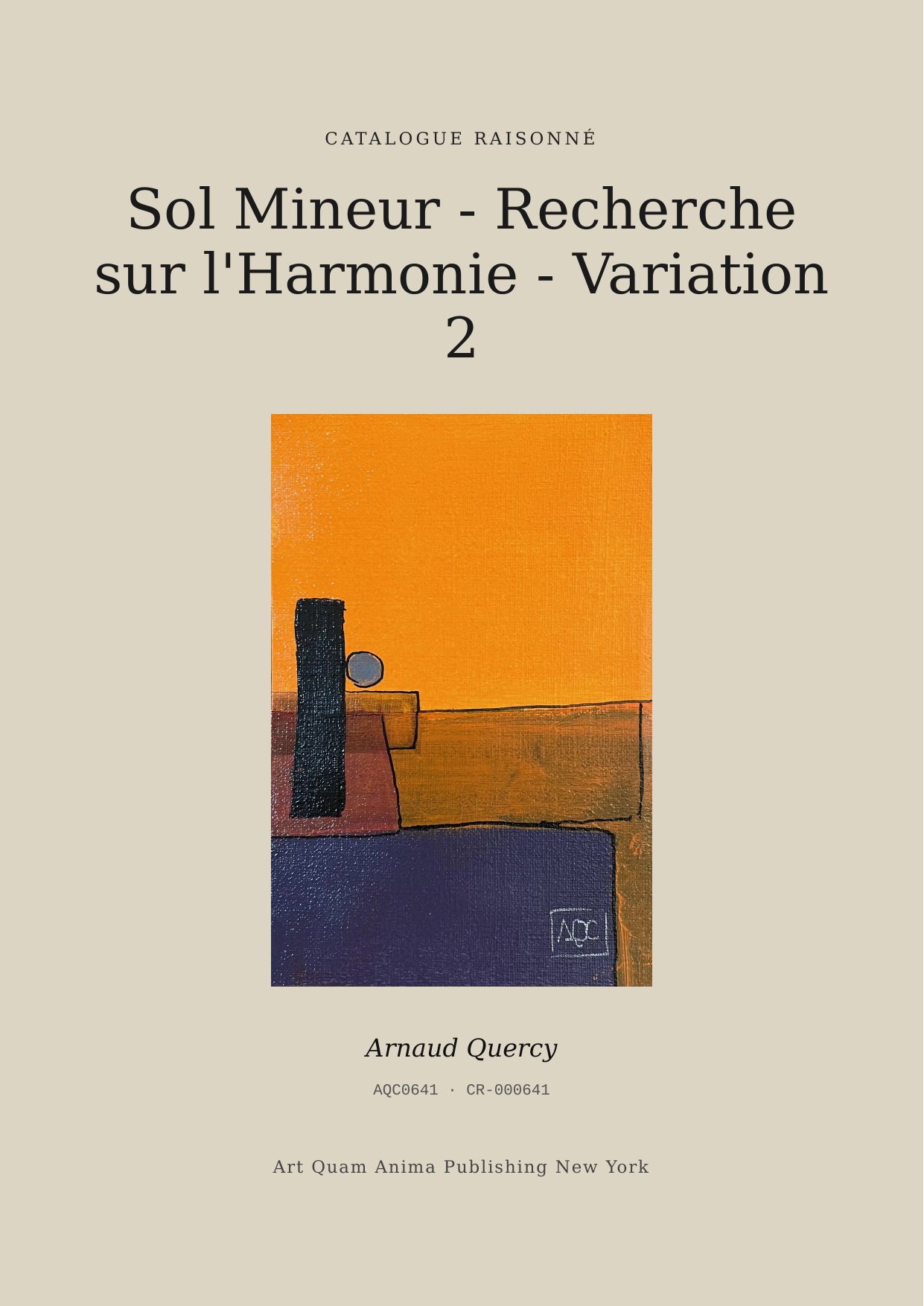 Sol Mineur - Recherche sur l'Harmonie - Variation 2