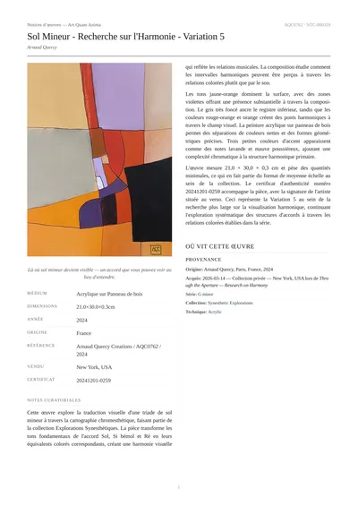 Sol Mineur - Recherche sur l'Harmonie - Variation 5