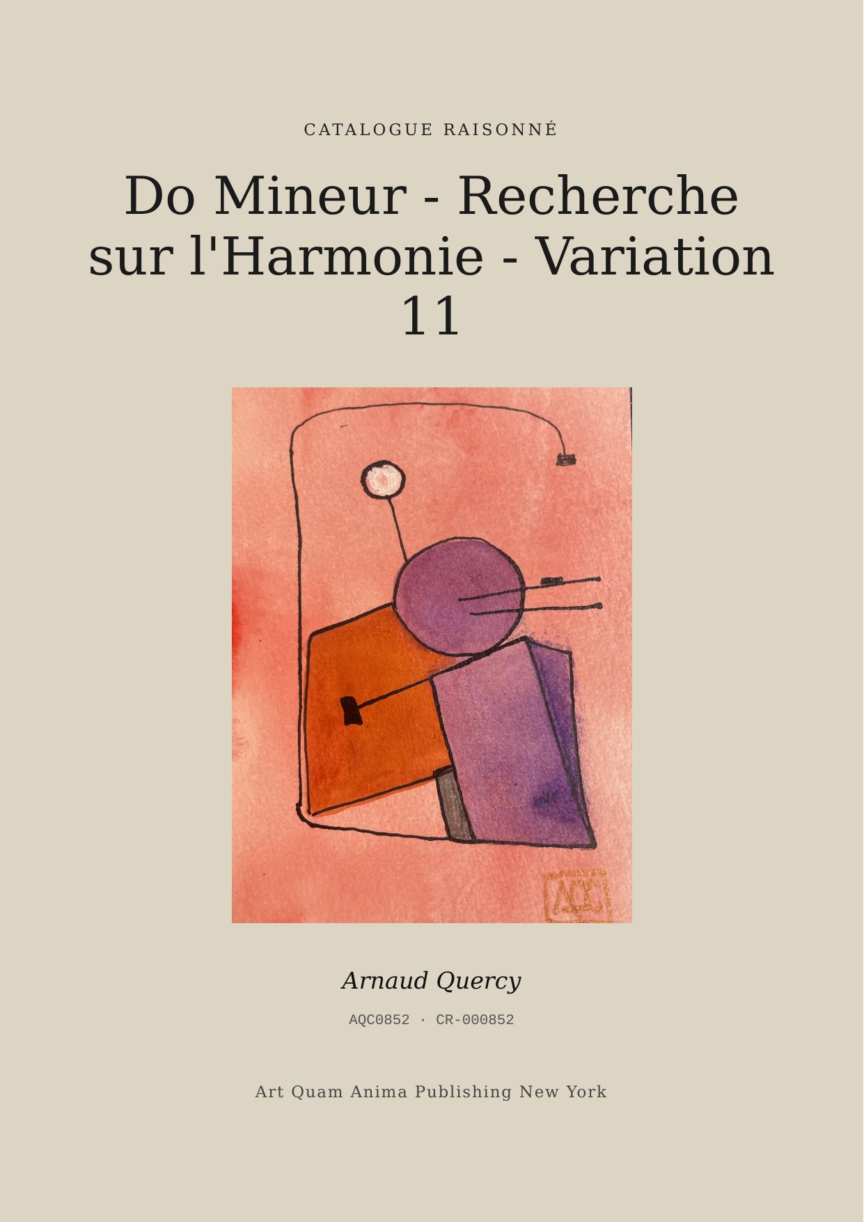 Do Mineur - Recherche sur l'Harmonie - Variation 11