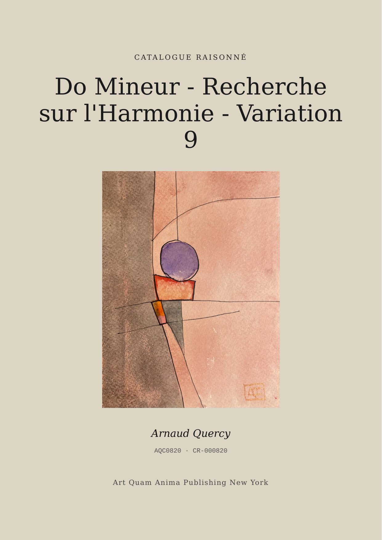 Do Mineur - Recherche sur l'Harmonie - Variation 9