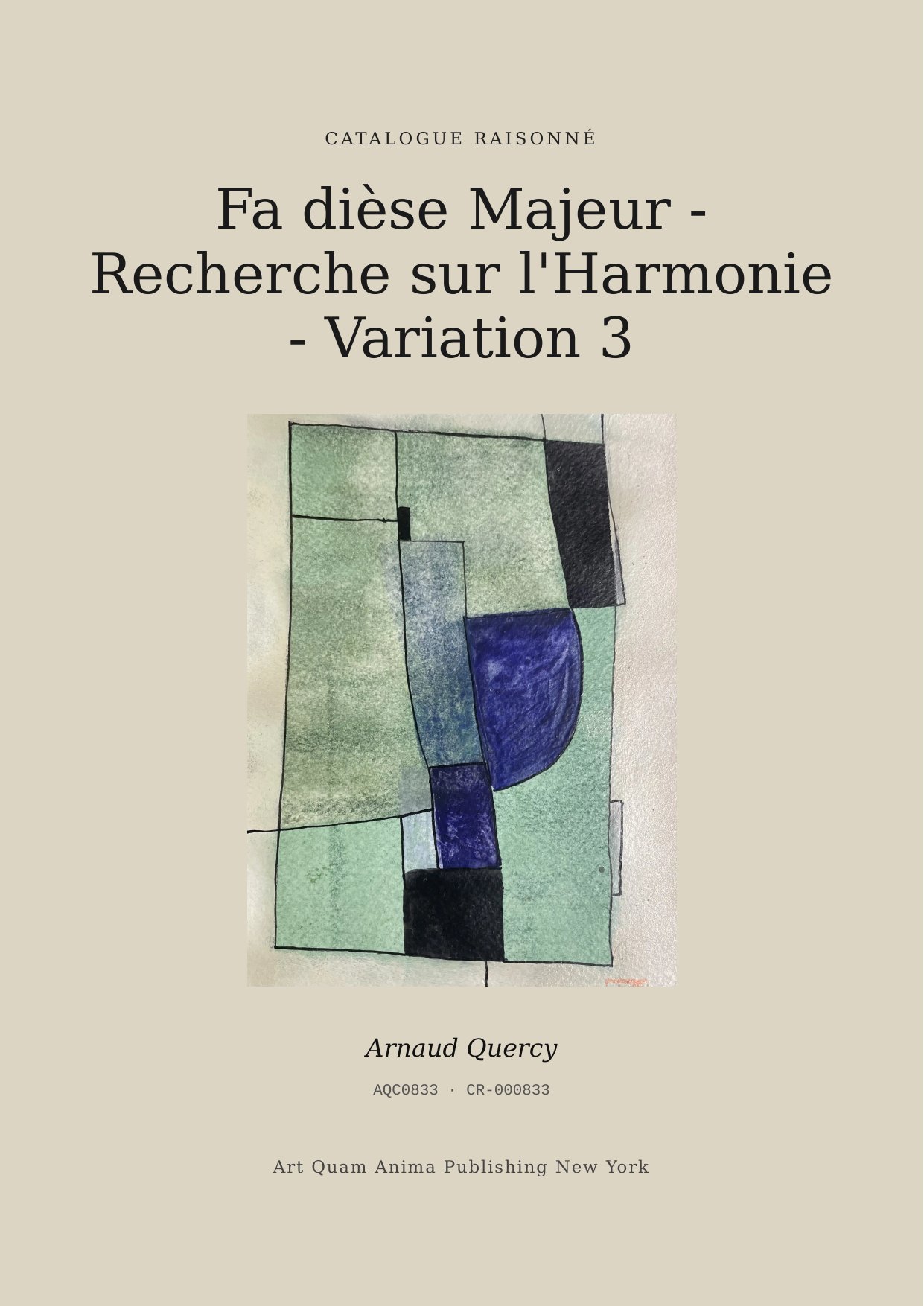 Fa dièse Majeur - Recherche sur l'Harmonie - Variation 3