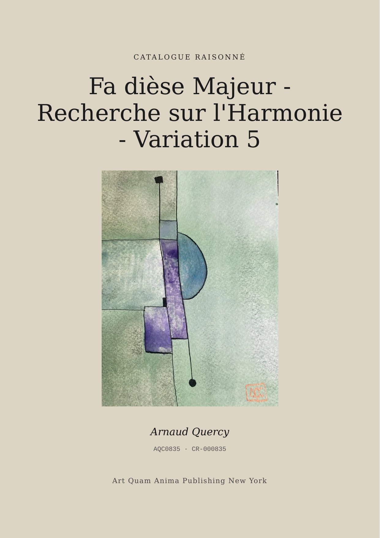 Fa dièse Majeur - Recherche sur l'Harmonie - Variation 5