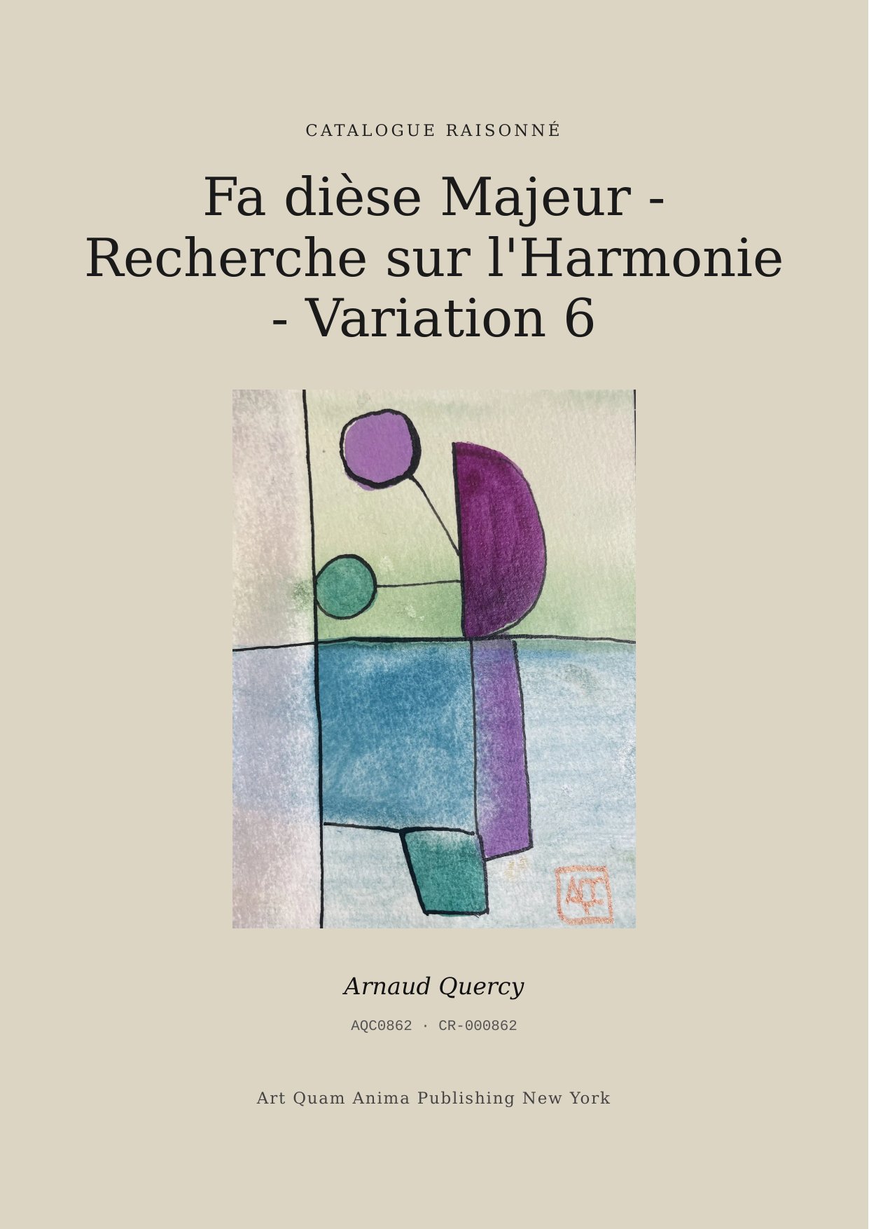 Fa dièse Majeur - Recherche sur l'Harmonie - Variation 6