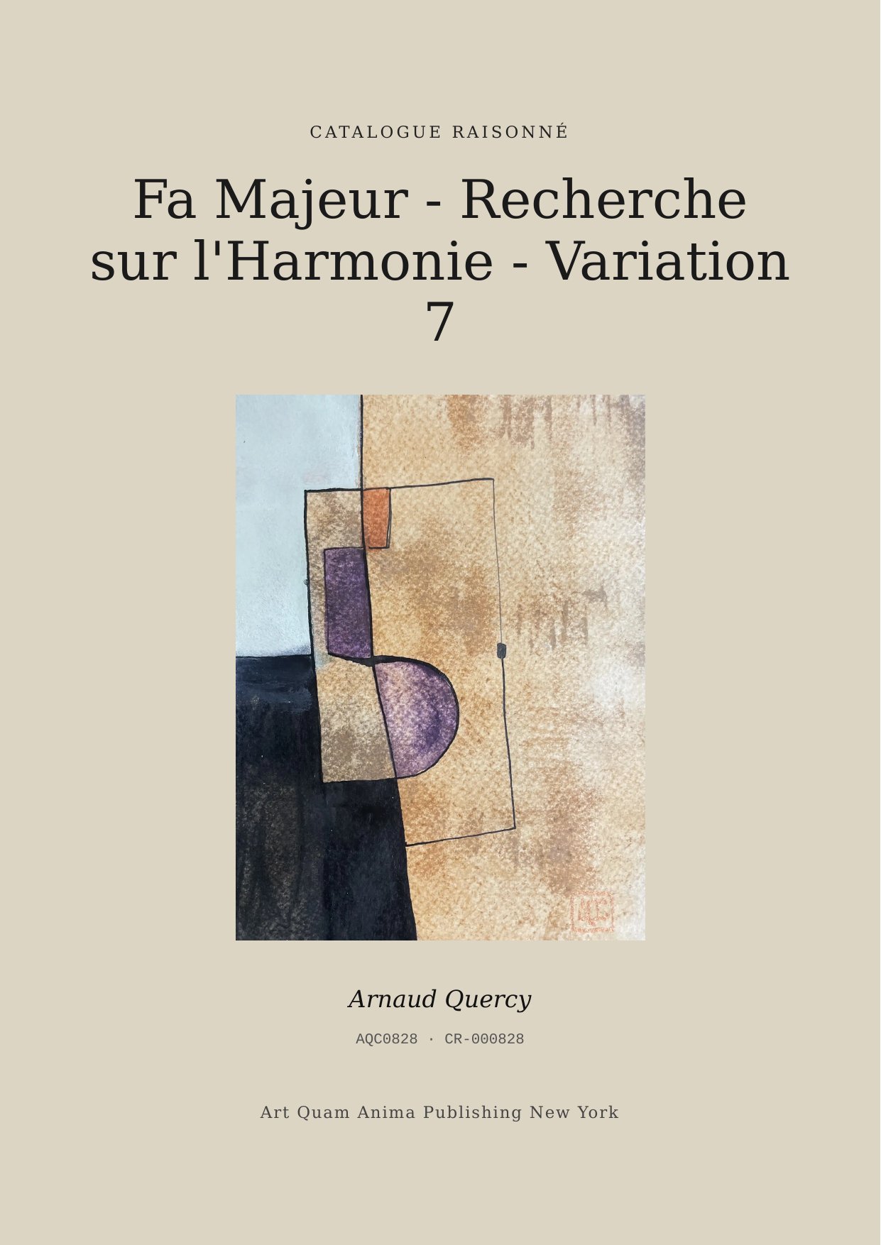 Fa Majeur - Recherche sur l'Harmonie - Variation 7