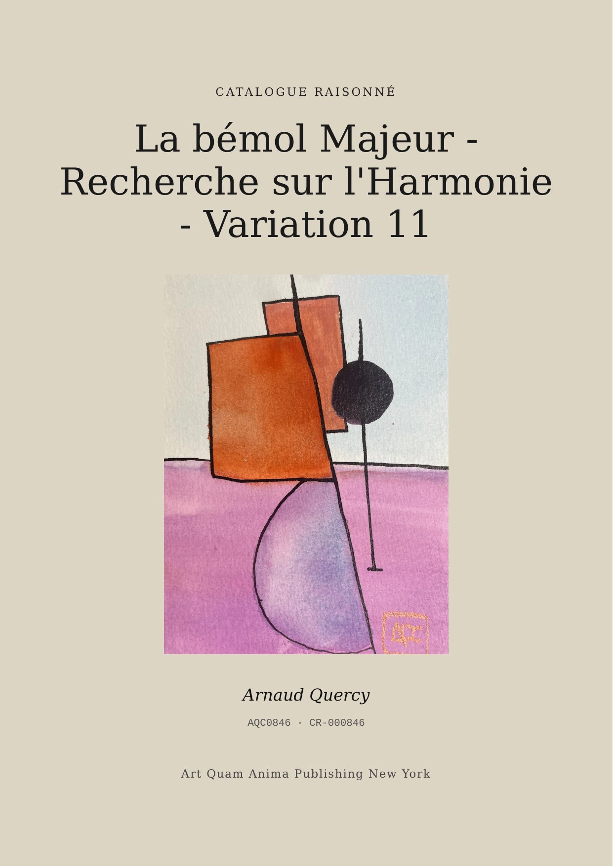 La bémol Majeur - Recherche sur l'Harmonie - Variation 11