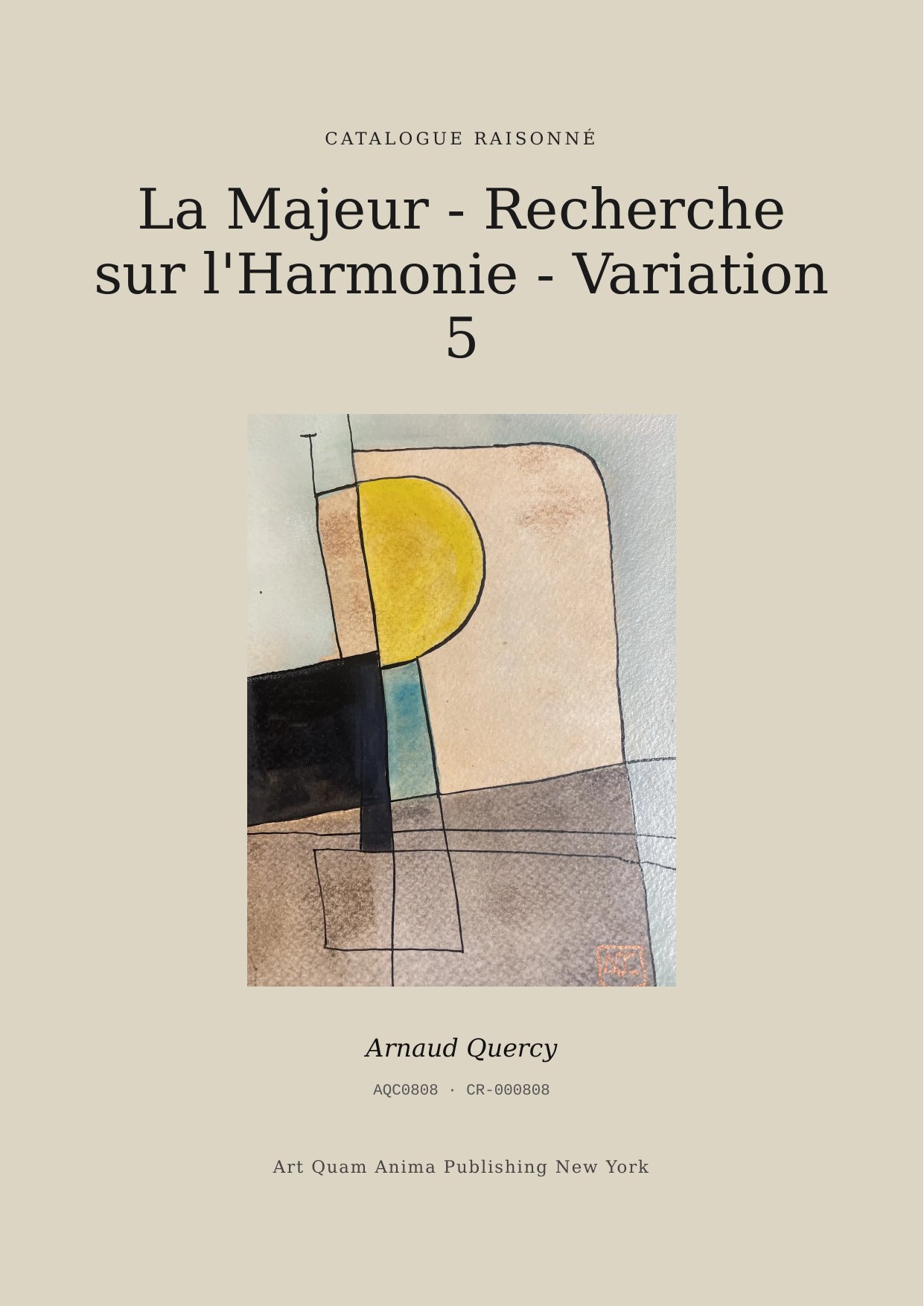 La Majeur - Recherche sur l'Harmonie - Variation 5