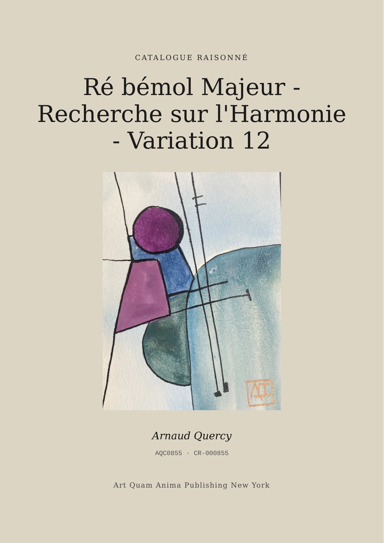 Ré bémol Majeur - Recherche sur l'Harmonie - Variation 12
