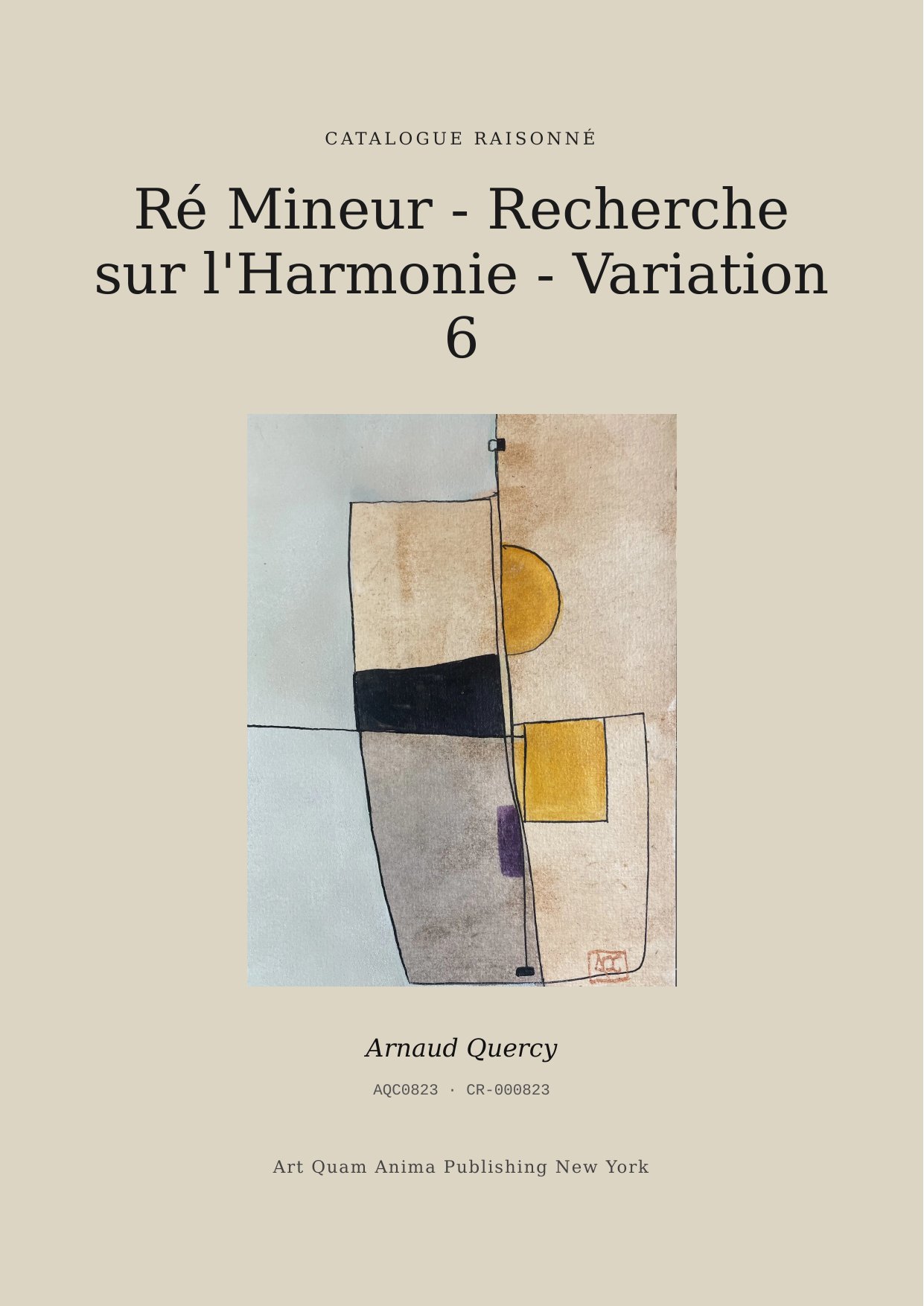 Ré Mineur - Recherche sur l'Harmonie - Variation 6