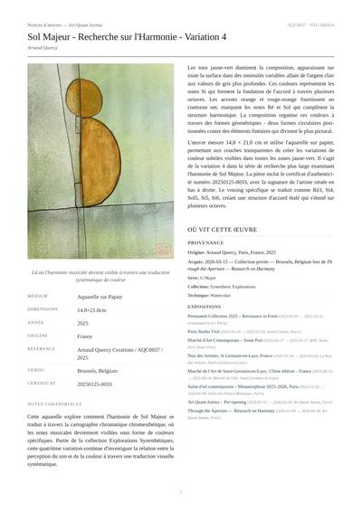 Sol Majeur - Recherche sur l'Harmonie - Variation 4