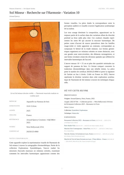 Sol Mineur - Recherche sur l'Harmonie - Variation 10