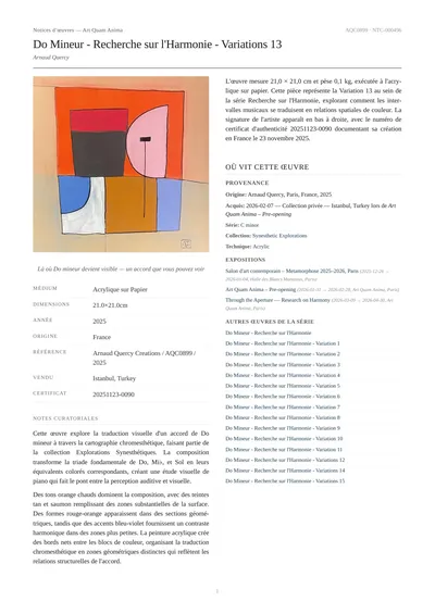 Do Mineur - Recherche sur l'Harmonie - Variations 13