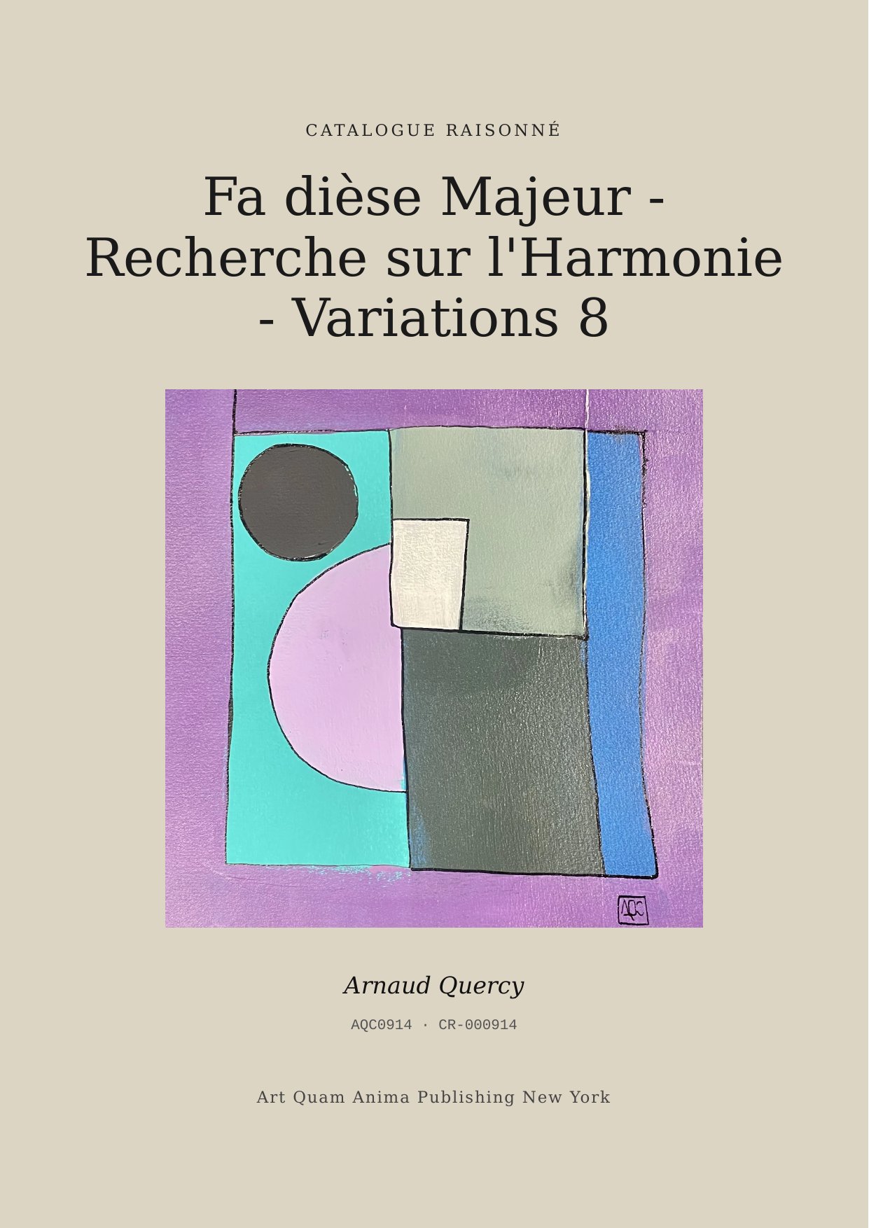 Fa dièse Majeur - Recherche sur l'Harmonie - Variations 8
