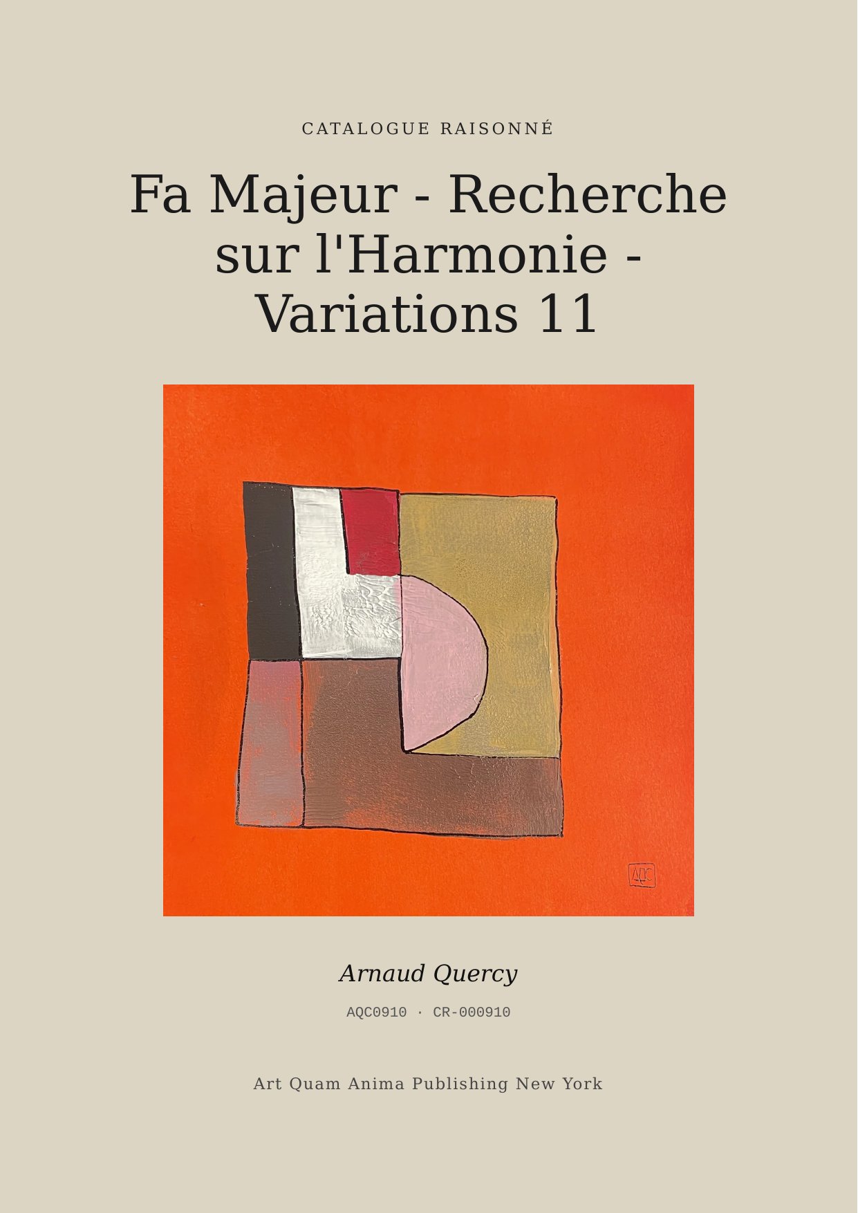 Fa Majeur - Recherche sur l'Harmonie - Variations 11