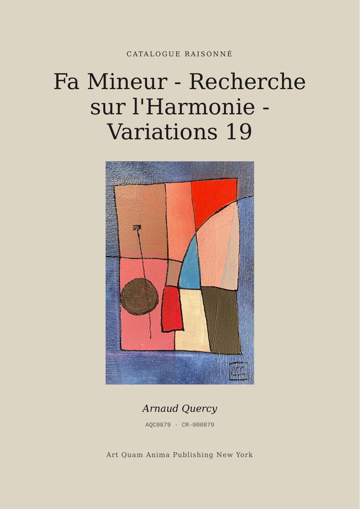 Fa Mineur - Recherche sur l'Harmonie - Variations 19