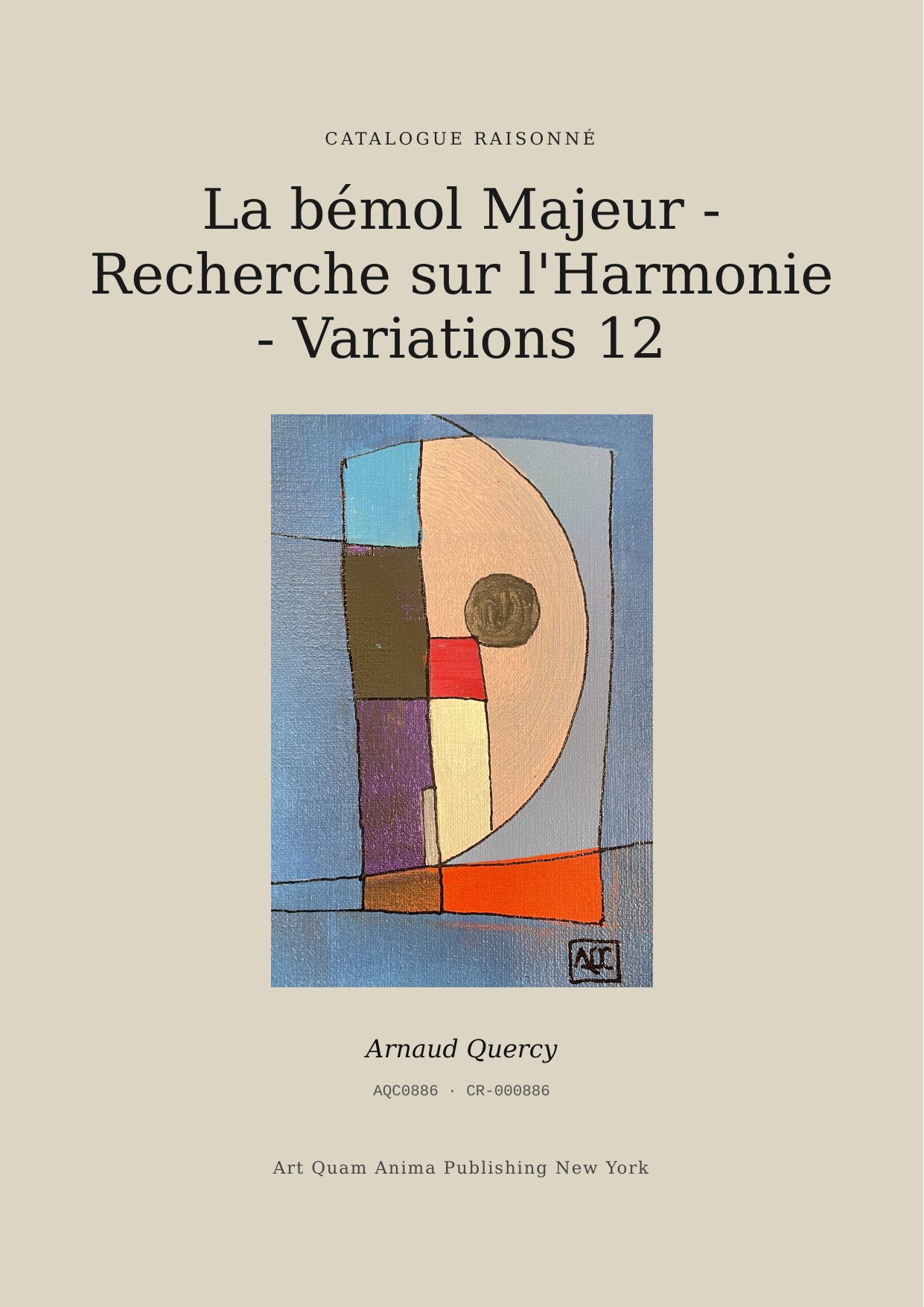 La bémol Majeur - Recherche sur l'Harmonie - Variations 12