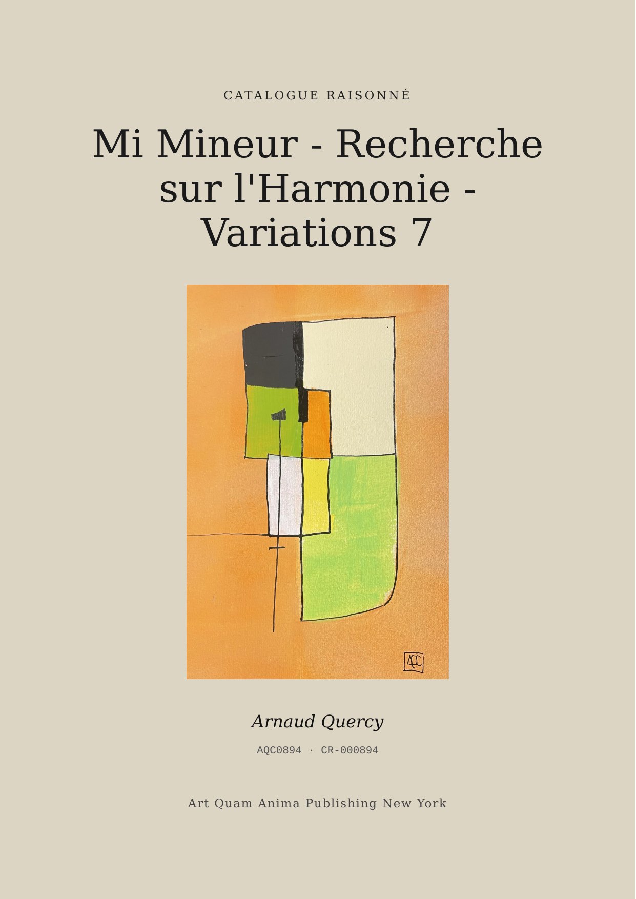 Mi Mineur - Recherche sur l'Harmonie - Variations 7