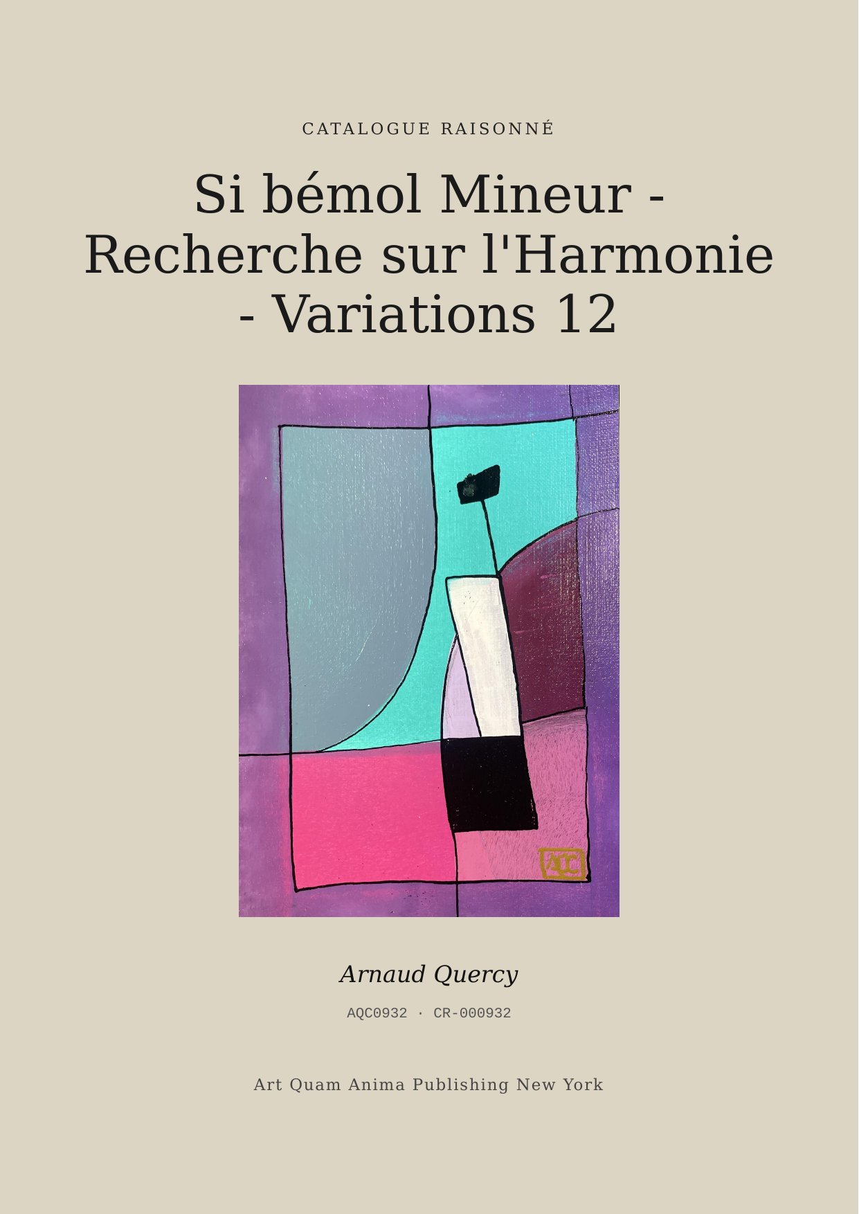 Si bémol Mineur - Recherche sur l'Harmonie - Variations 12