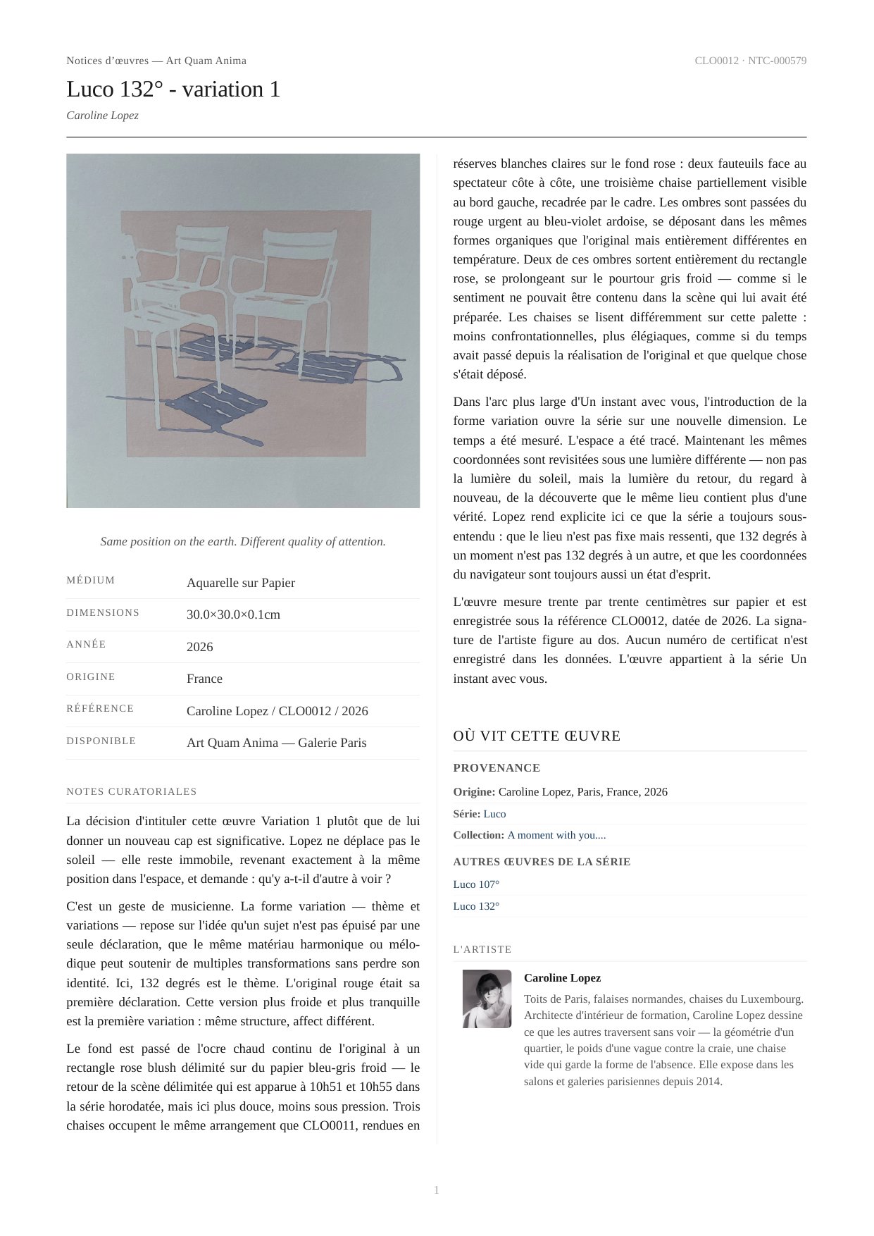 Luco 132° - variation 1