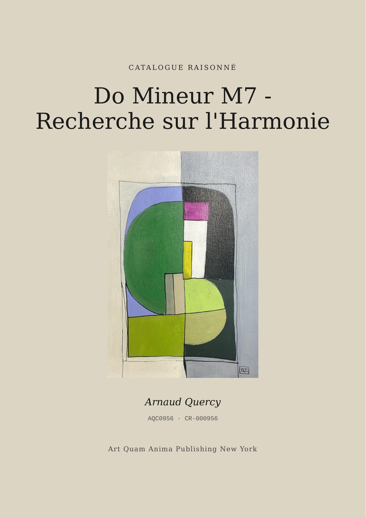 Do Mineur M7 - Recherche sur l'Harmonie