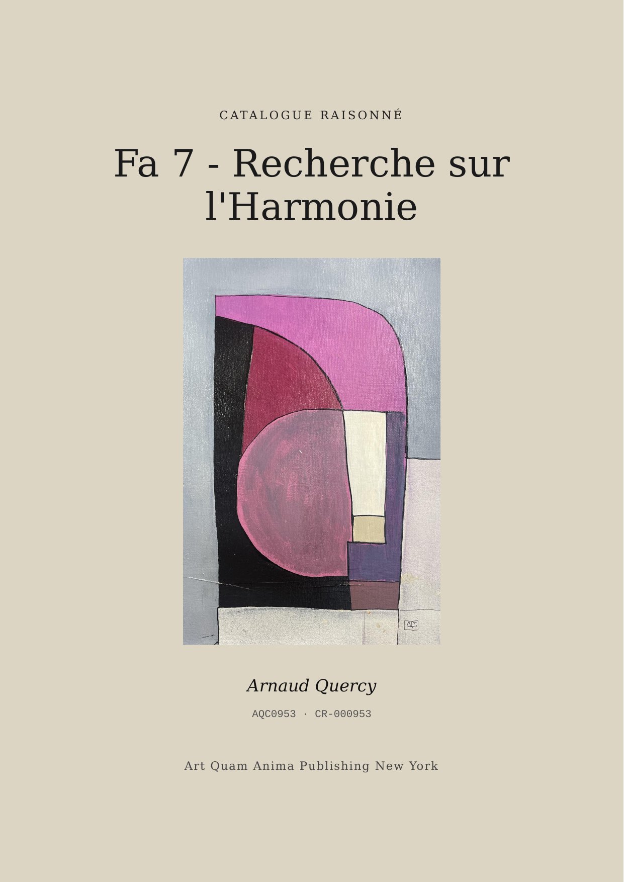 Fa 7 - Recherche sur l'Harmonie