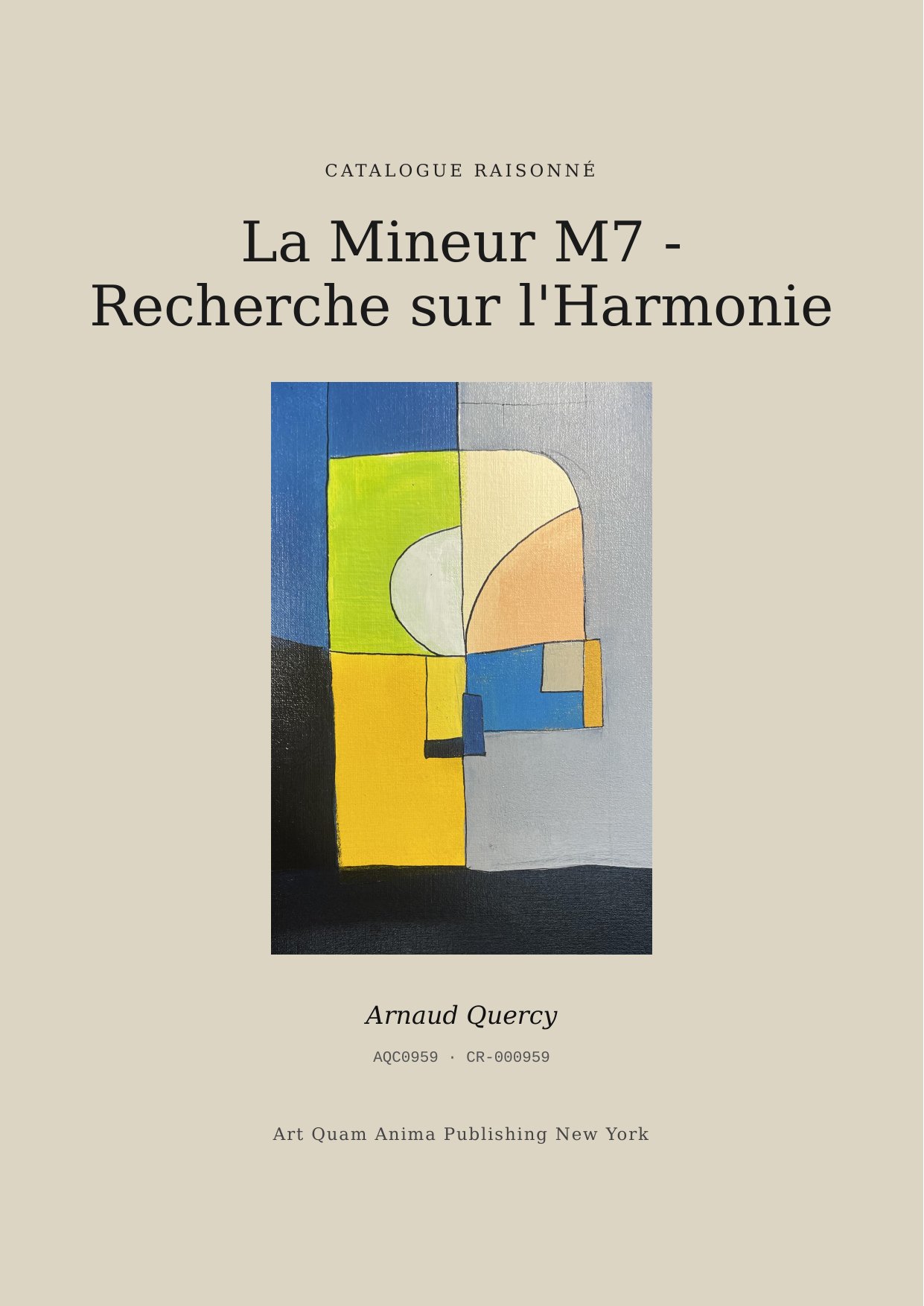La Mineur M7 - Recherche sur l'Harmonie