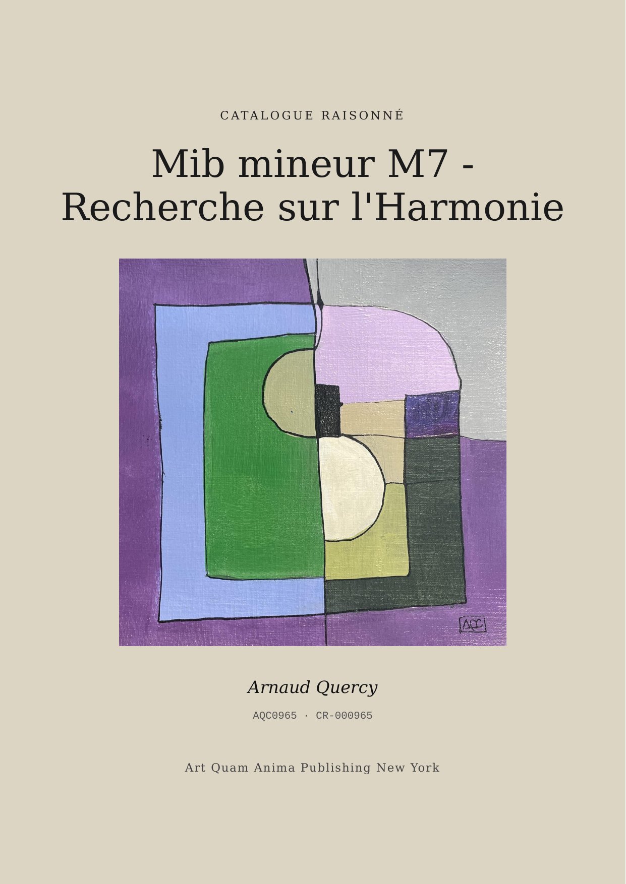 Mib mineur M7 - Recherche sur l'Harmonie