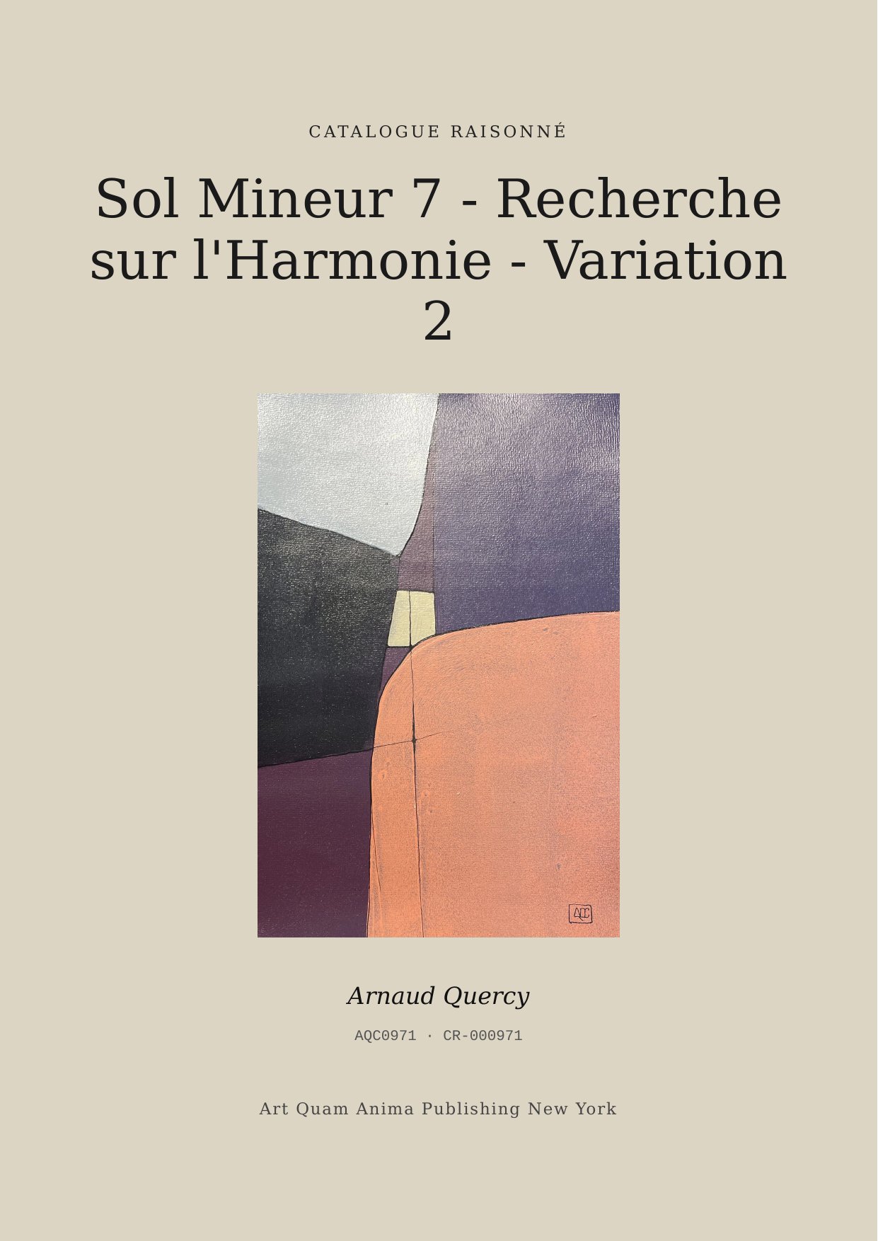 Sol Mineur 7 - Recherche sur l'Harmonie - Variation 2