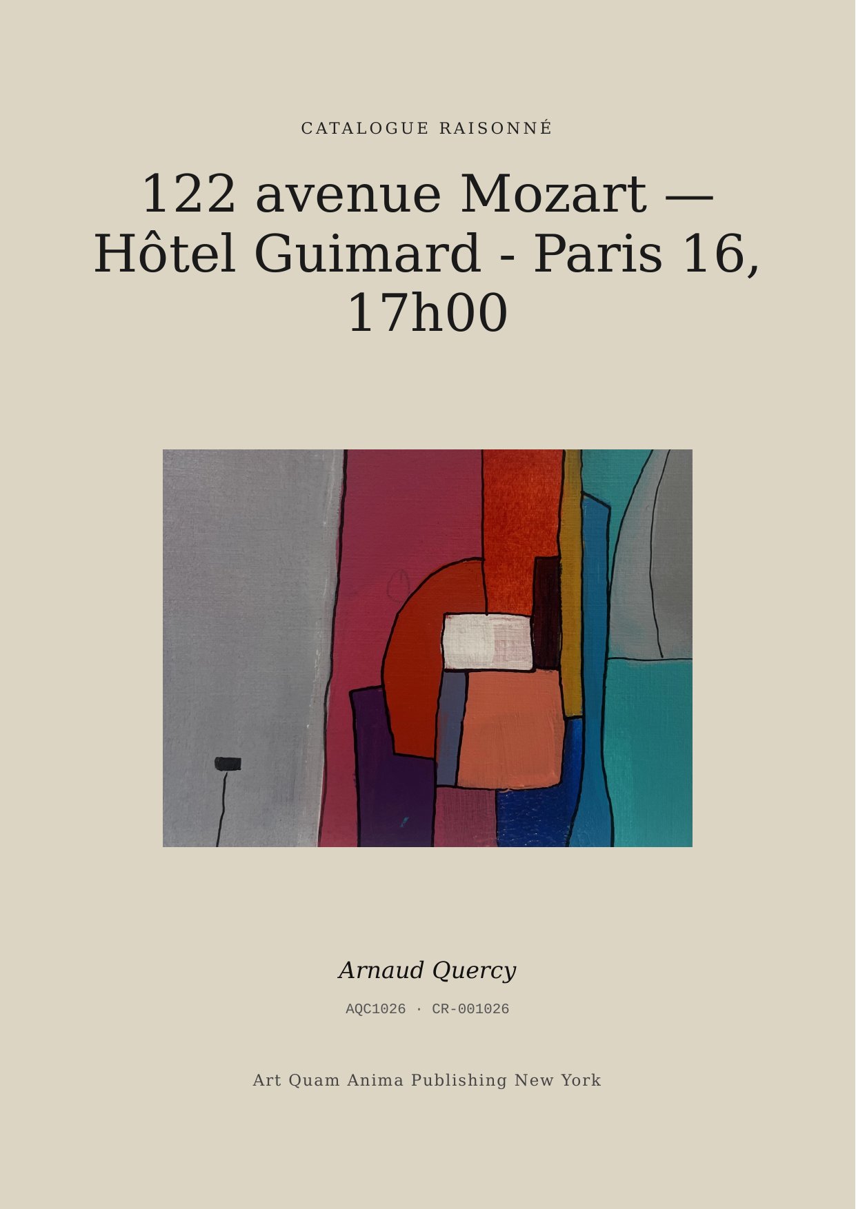 122 avenue Mozart — Hôtel Guimard - Paris 16, 17h00