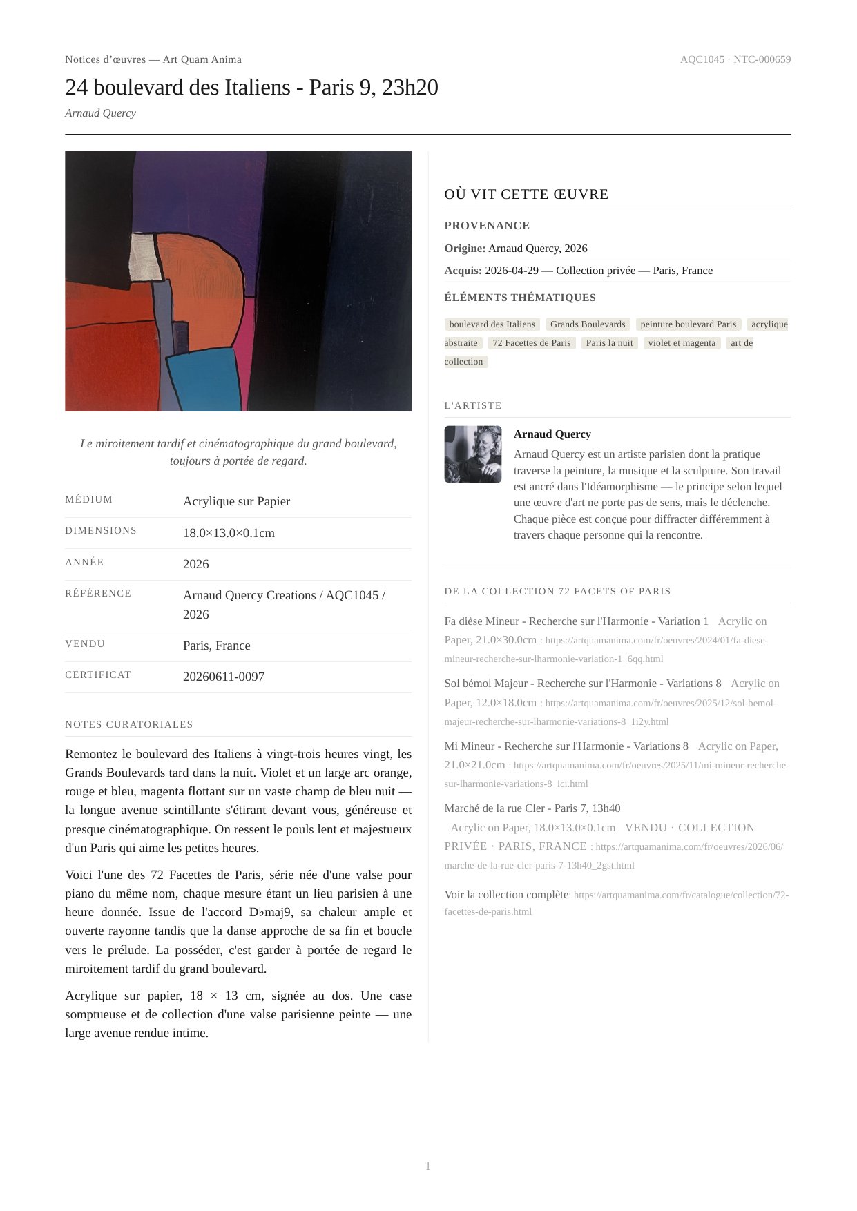24 boulevard des Italiens - Paris 9, 23h20