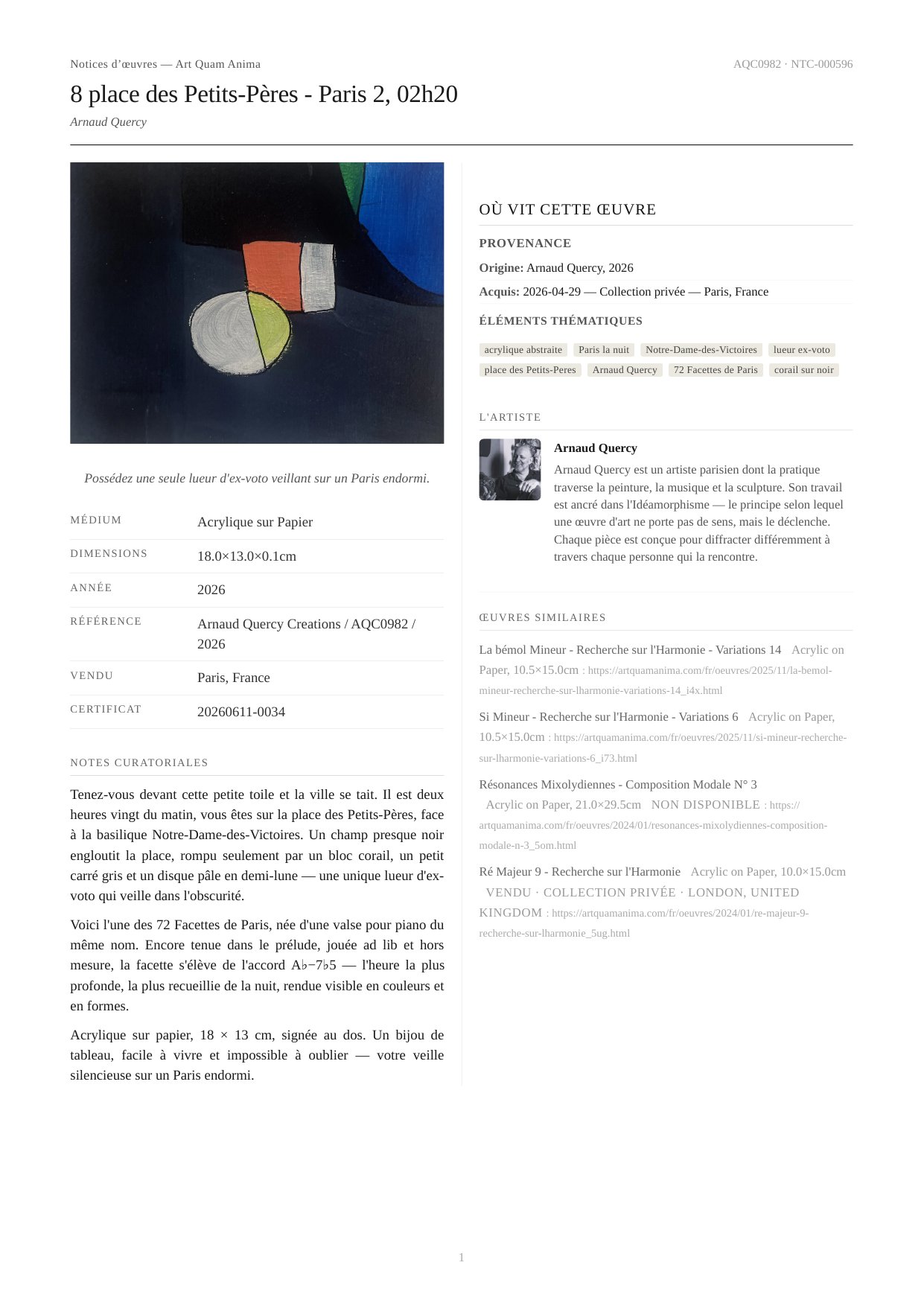 8 place des Petits-Pères - Paris 2, 02h20