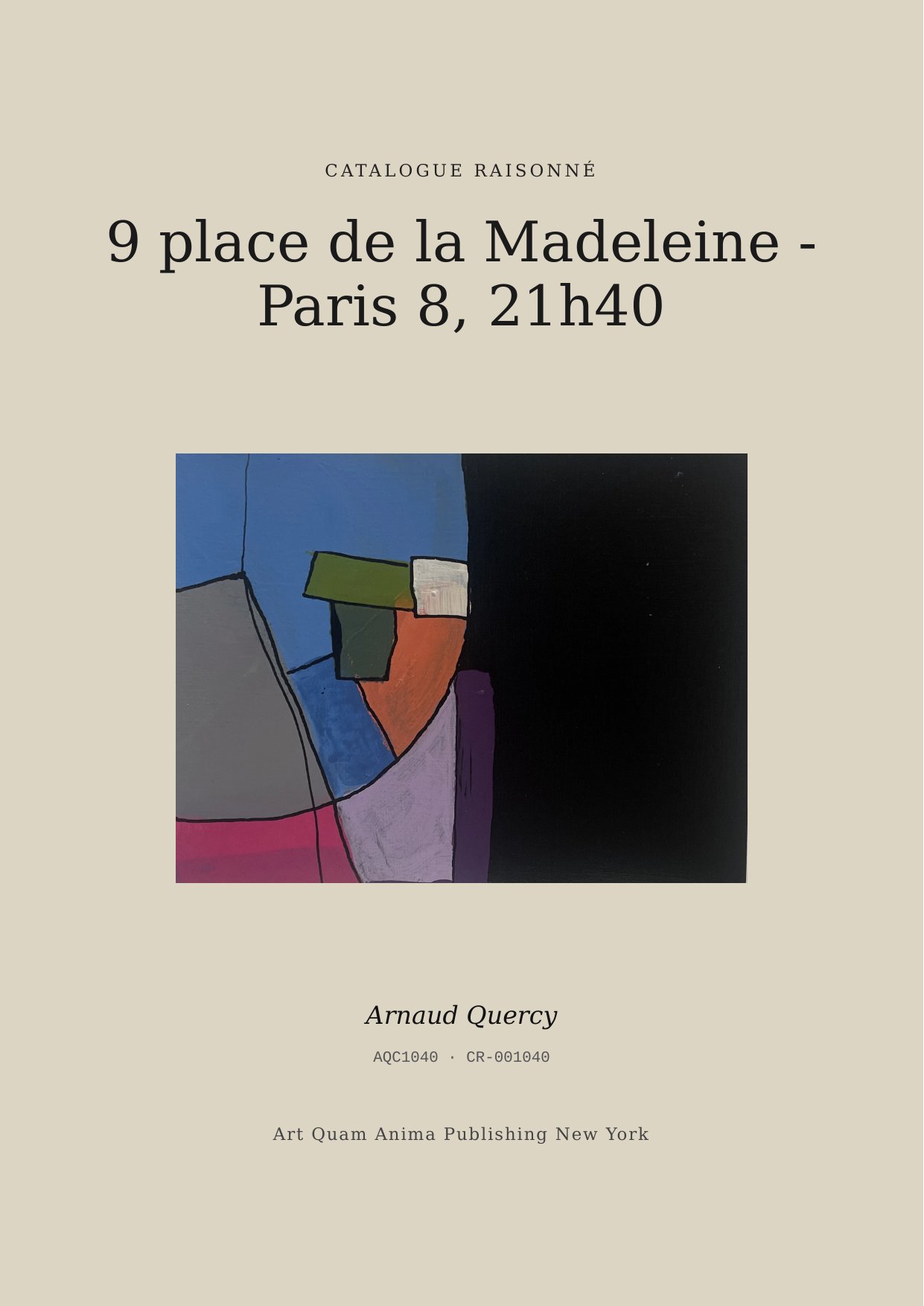 9 place de la Madeleine - Paris 8, 21h40