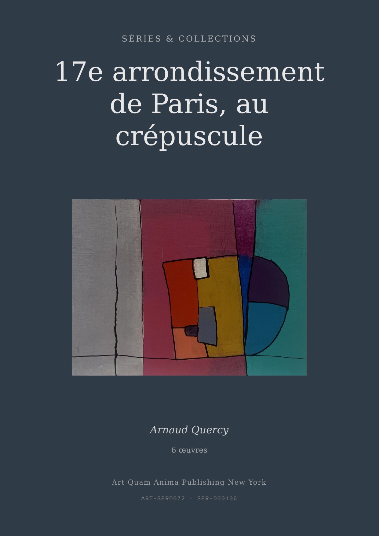 17e arrondissement de Paris, au crépuscule