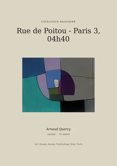 Rue de Poitou - Paris 3, 04h40