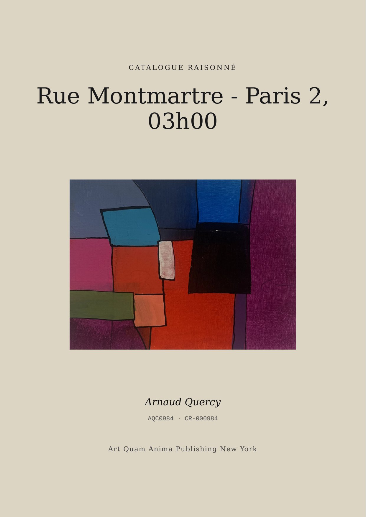 Rue Montmartre - Paris 2, 03h00