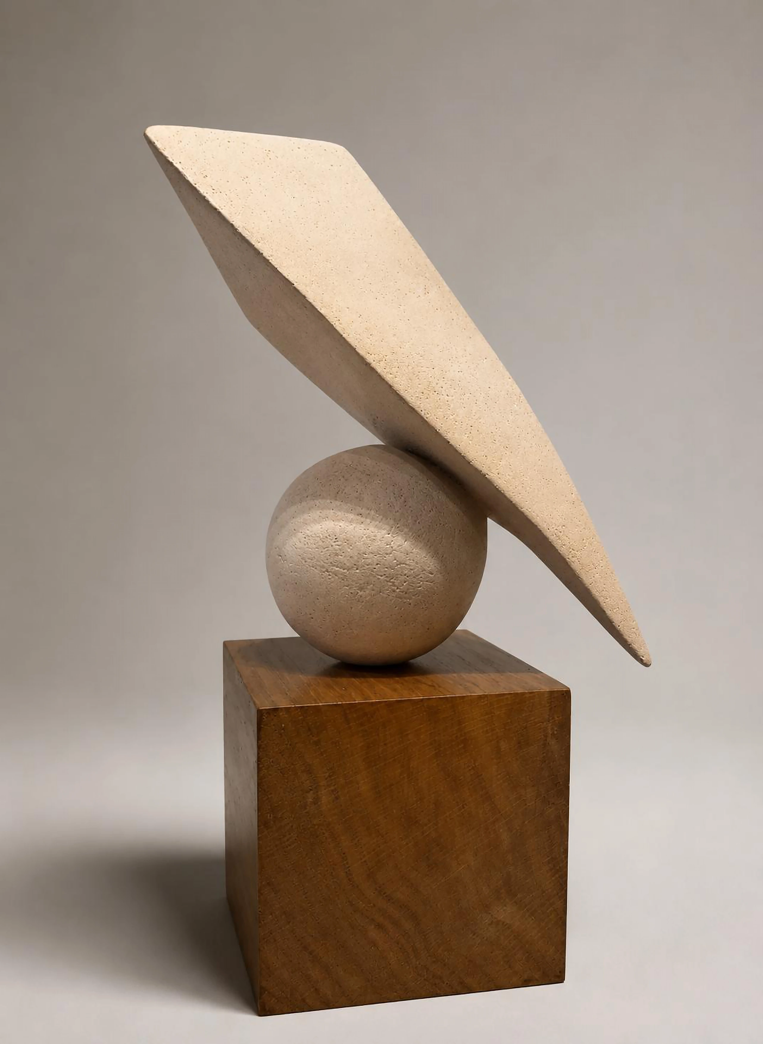 The Public Scribe, ceramic on wood block